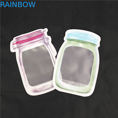 Aangepaste Opnieuw te gebruiken Speciale Gevormde Tribune omhoog Plastic Zak voor Voedsel Juice Milk Jelly Liquid