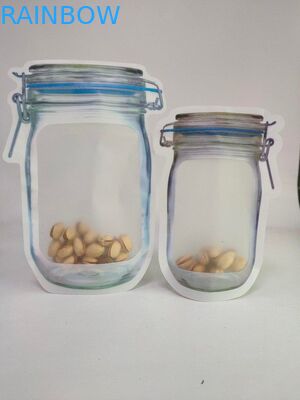 De speciale Vorm doet Glanzende Tribune op Zakken met Ritssluitings Plastic Zakken voor in zakken Noten Verpakking