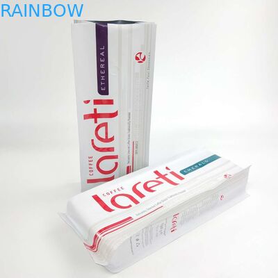 Douane Resealable Matt Film Side Gusset Bag met Aluminiumfolieklep voor Koffie Bean Packaging Pouch