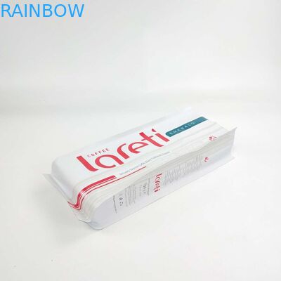 Douane Resealable Matt Film Side Gusset Bag met Aluminiumfolieklep voor Koffie Bean Packaging Pouch