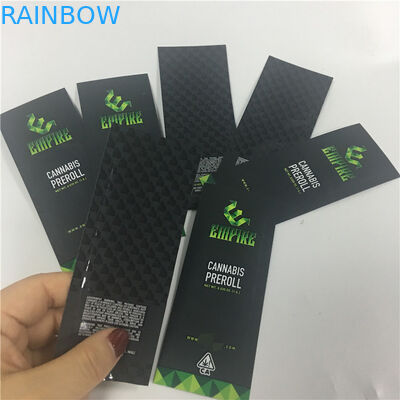 Digitale van de de Verpakkingsmylar Zakken Aangepaste Aluminiumfolie van Drukpreroll Glanzende van het de Geurbewijs de Ritssluitingssigaar Gezamenlijke Verpakking