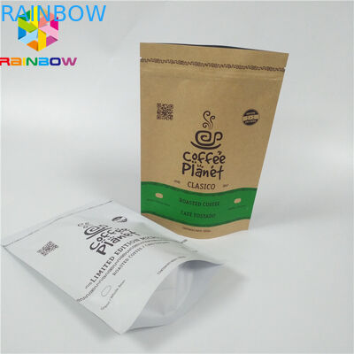 Tribune op Document Zakken met de Zak van Douanelogo resealable brown kraft paper Verpakking voor Koffiebonen
