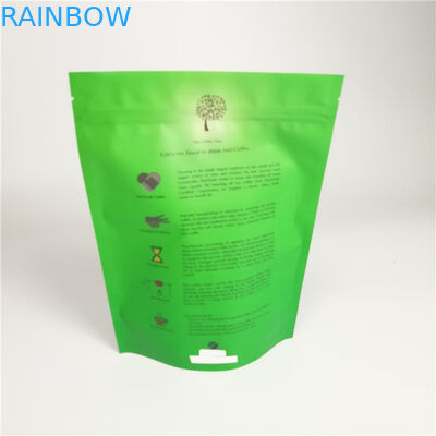 Voedselrang die Rekupereerbare Koffie Verpakkende Zakken met Ritssluiting opstaat