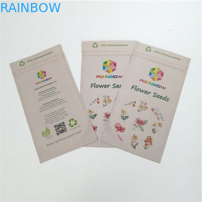 Biologisch afbreekbaar kauw de Gom Aangepaste Kraftpapier-Document Zakken van Pla voor het Onkruid van 1oz 1/2oz Verpakking