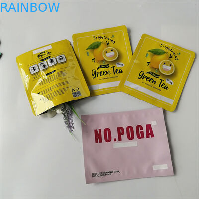 Pasten de steen blauwe cosmtic verpakkende zakken vlakke foliesachets aan