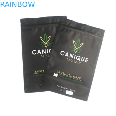 Het geurbewijs doet van de Ritssluitingszakken van de Voedselrang van de Bloemzaden de Droge van het de Douaneembleem 16OZ Metaal Glanzende Zilveren Zak van het Bad Zoute Mylar in zakken