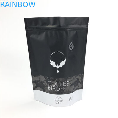 Zwarte Matte Snack Plastic Pouches Packaging-Koffiezakken met Één Manierklep