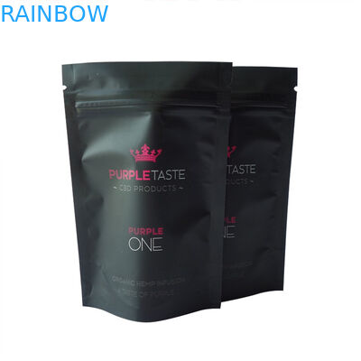 Zak van de de Geur de Bewijs Gedrukte Folie CBD Mylar van 14g 28g met Ritssluiting