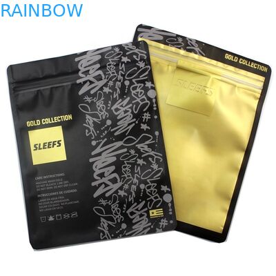 Promotielogo printing zipper-Verpakkende het Kledingstuk Polyzak van Opp van de T-shirtritssluiting Transparante