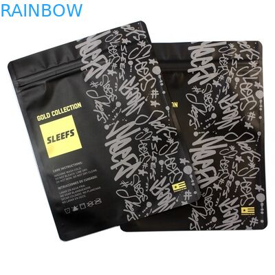 Promotielogo printing zipper-Verpakkende het Kledingstuk Polyzak van Opp van de T-shirtritssluiting Transparante