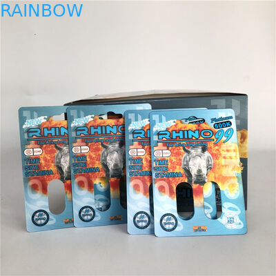 Rinoceros 99 Kaarten van de het Gaten 3D Rinoceros van 500k de Dubbele voor Mannelijke Verhogingspil