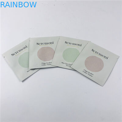 De douane drukte Kleine Drie Kant Verzegelde Verpakkende Zakken met Ritssluitings Kleine Sachets voor Thee Verpakking