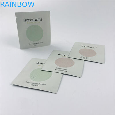 De douane drukte Kleine Drie Kant Verzegelde Verpakkende Zakken met Ritssluitings Kleine Sachets voor Thee Verpakking