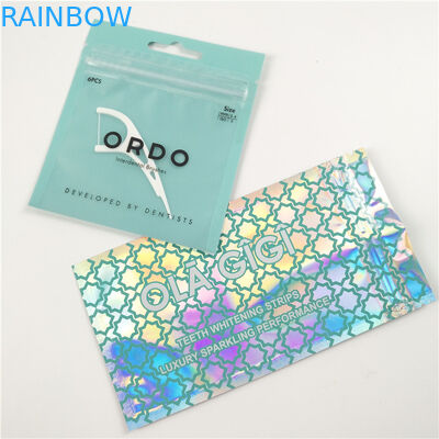 De glanzende duidelijke vooraluminiumfolie van tandzijde plastic zakken paste digitale de zak van de drukritssluiting verpakking aan