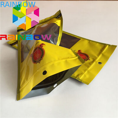 Resealable Drie zijzakken van verbindings Vlakke Mylar zien door van het de Zakken Plastic Onkruid van de Sigarenvochtigheid het Voedselzakken Verpakking