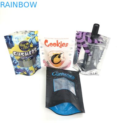 De douane Logo For Wheat Flour Seed met de Tribune van de Zakplastique van Ritssluitingsbolsa op Zak doet Kosmetisch Venster in zakken
