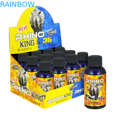 Mannelijk het Document van de de Rinocerosfles van de Verhogingscapsule CMYK Vakje met Tribune