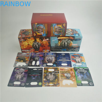 De super van de het Geslachtspil van Panterfda Kaart van de de Rinocerosblaar 3D voor Capsules