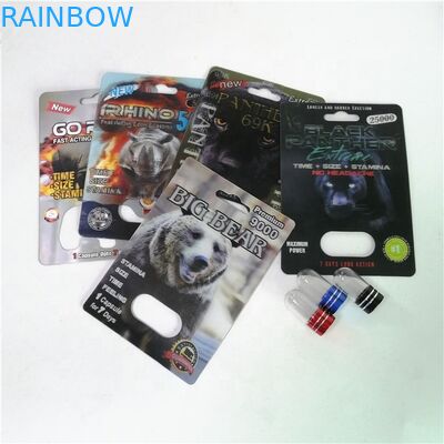 Rinoceros 99 500K-Verhogingspillen die de Druk van de Kaartenzijde verpakken