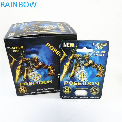 Van de de Rinoceroscapsule van het Pussycatpakket van de de Pillenblaar de Kaart UVdruk