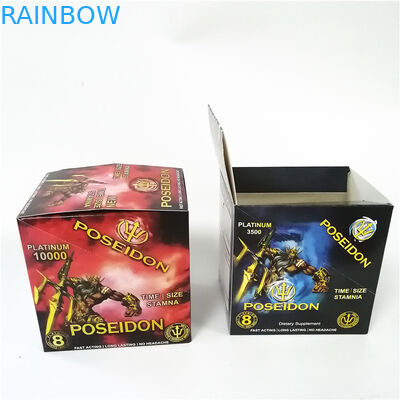 500k seksuele Pillen 3d Plastic Kaarten met de Vertoning van 24ct 30ct