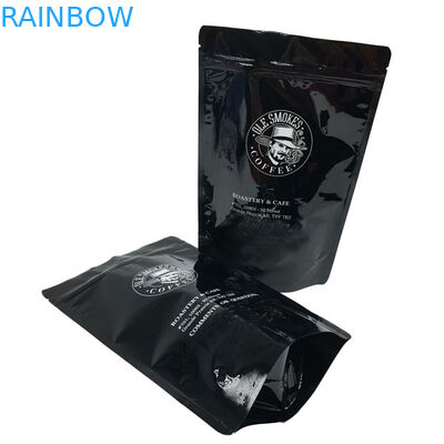 Van de de Zak Volledige Druk van de scheurinkeping de Bevindende Gelamineerde Glanzende Zwarte Ritssluiting