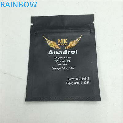 De ritssluiting Matte Snack Plastic Pouches Packaging drukte Verzegelde Kant Drie