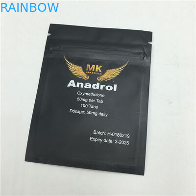 De ritssluiting Matte Snack Plastic Pouches Packaging drukte Verzegelde Kant Drie