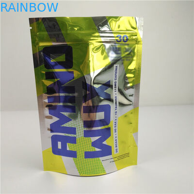 Plastic Zakken die van de snack de Glanzende Gekleurde Ritssluiting Geurbewijs verpakken