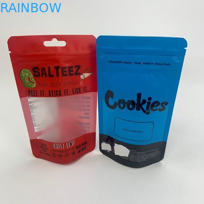 De kleine tribune van de Koekjes Eetbare Kleverige Ritssluiting op Zakken met Venster