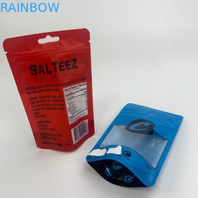 De kleine tribune van de Koekjes Eetbare Kleverige Ritssluiting op Zakken met Venster