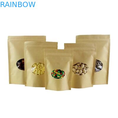 Voedselopslag die Kraftpapier-Ritssluitingstribune op het Embleem van de Zakdouane verzegelt