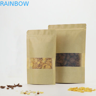 Voedselopslag die Kraftpapier-Ritssluitingstribune op het Embleem van de Zakdouane verzegelt