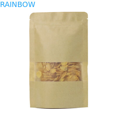 Voedselopslag die Kraftpapier-Ritssluitingstribune op het Embleem van de Zakdouane verzegelt