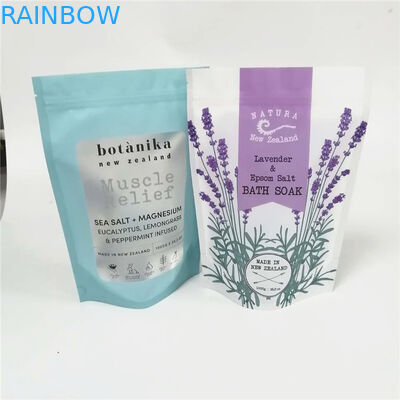 Oceaan Overzeese zoute Plastic Zakken die Zelf Bevindend Resealable Douaneembleem verpakken