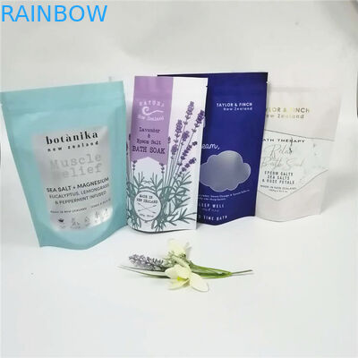 Oceaan Overzeese zoute Plastic Zakken die Zelf Bevindend Resealable Douaneembleem verpakken