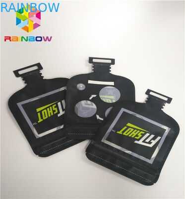 Suikergoed die de Onregelmatige Plastic Zakken van de Vormdouane met Ritssluiting verpakken