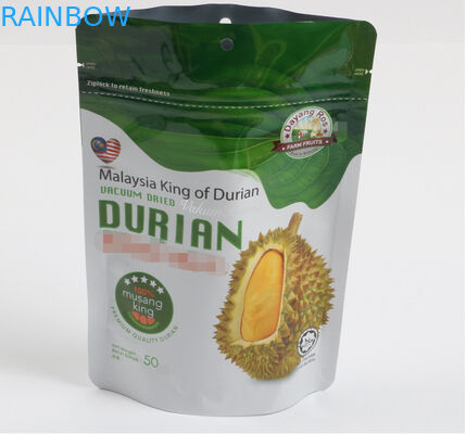 Resealable 120 Mic Stand Up Food Packaging Zak met Ritssluiting