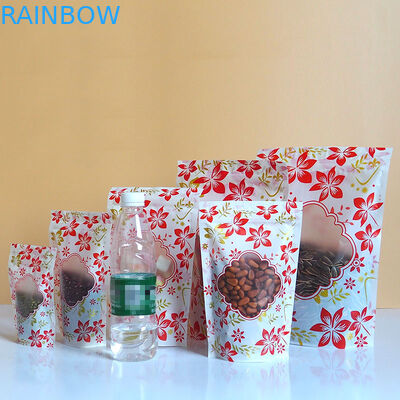 Plastic Zak van de ritssluitings Glanzende Tribune de omhoog Verpakkingsdouane Logo With Window