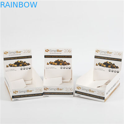 Van de de Chocoladereepvertoning van het snackfruit het Kartondocument Vakje Gedrukte Verpakkingsdouane