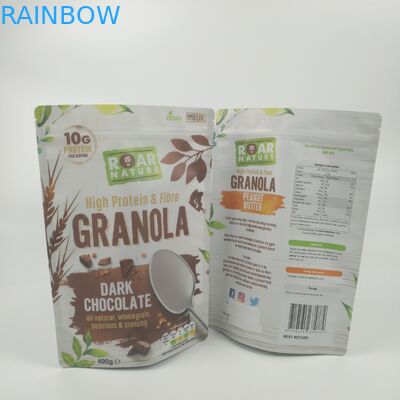 Ritssluitingstribune op Rekupereerbare het Voedsel van Aluminiumfolie Resealable Zakken Verpakking