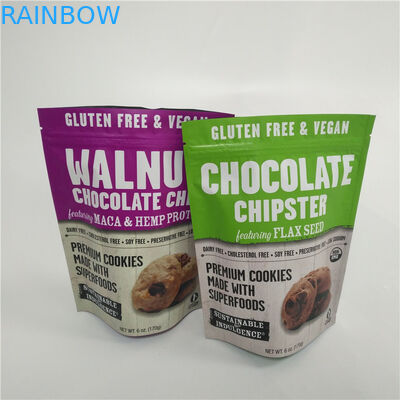 De Douane Plastic Digitale Gedrukte Tribune van suikergoedsnoepjes op Zakken met Ritssluitingsbovenkant