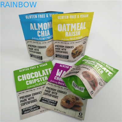 De Douane Plastic Digitale Gedrukte Tribune van suikergoedsnoepjes op Zakken met Ritssluitingsbovenkant