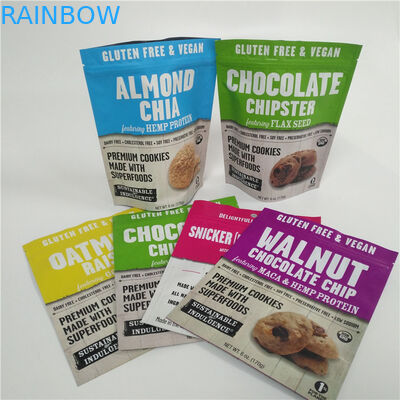 De Douane Plastic Digitale Gedrukte Tribune van suikergoedsnoepjes op Zakken met Ritssluitingsbovenkant