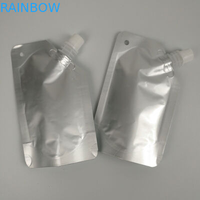 Duidelijke Zilveren Aluminiumfolie Juice Beverage Spout Pouch Packaging 100ml 150ml