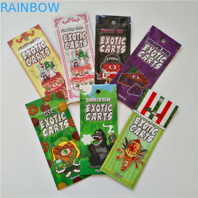 De douane drukte het Rekupereerbare Mylar-Kleverige Onkruid van het Geurbewijs draagt Eetbare Resealable Ritssluitings Verpakkende Zak