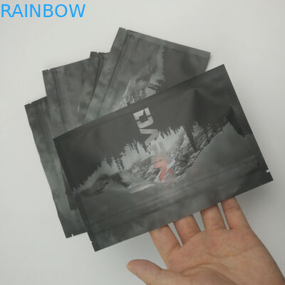 De duidelijke Front Back Window Heat Sealed-Resealable Ritssluiting die van het Geurbewijs Mylar-Voedselopslag Drie Zijverbinding Doypack verpakt