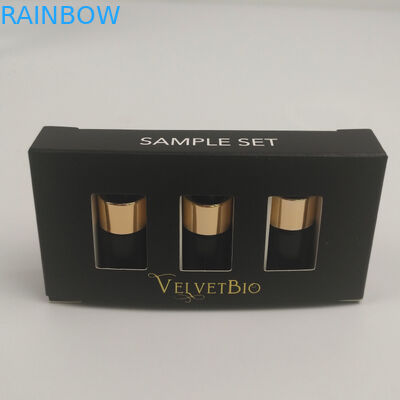 Van het de Buiskarton van douanelogo gold foil UV Gedrukt Rechthoekig Kosmetisch het Document Verpakkend Vakje voor de Huidzorg van het Essentieserum