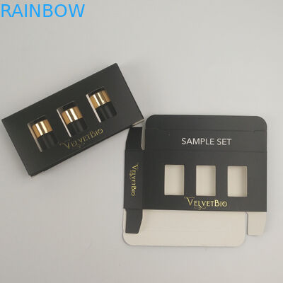 Van het de Buiskarton van douanelogo gold foil UV Gedrukt Rechthoekig Kosmetisch het Document Verpakkend Vakje voor de Huidzorg van het Essentieserum