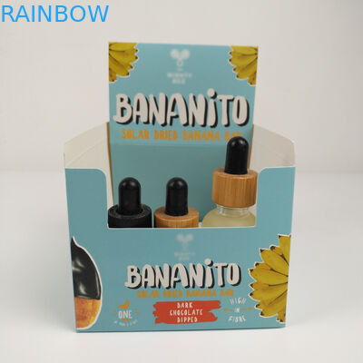 Douane die het Vakje van de de Scheur weg Vertoning van het Kartonkarton, Golf het Document van Kartonpdq Tegen Kleinhandelssnacks Verpakkend Vakje vouwen